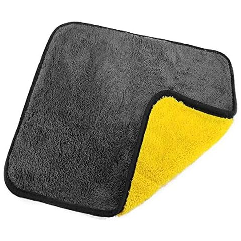 Janzoom Microfiber Plush Car Drying Towel Cleaning Towels Soft Super Absorbent Auto Detailing Towel (600GSM) (2, 30 x 30 cm) Cover