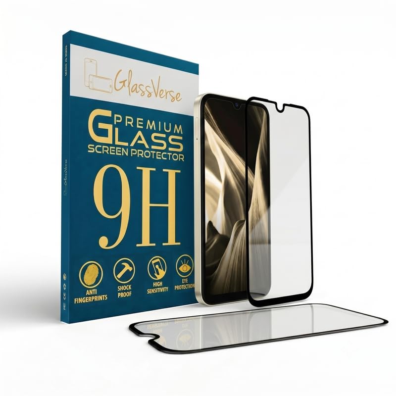 Image of GlassVerse Toughened Oleophobic Tempered Glass For Poco C85x (PACK OF 1) with Free Installation Kit. Full screen Coverage - 6.9 inch