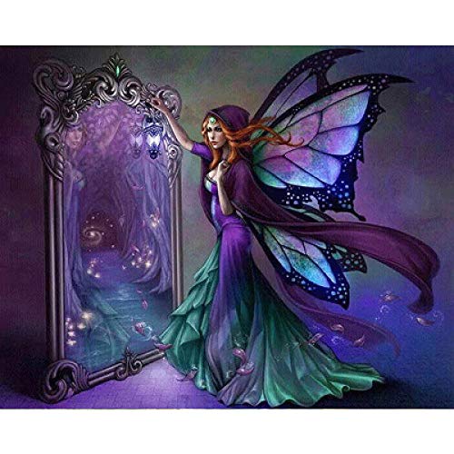 Peinture diamant 5D papillon magique broderie mosaïque 30x40cm - 2