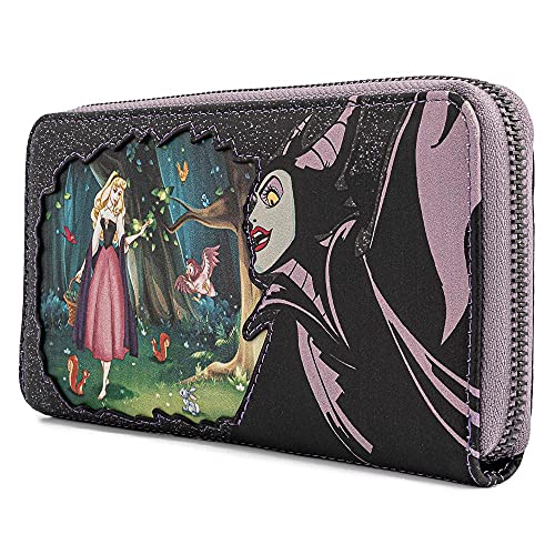 Loungefly Disney Villains Scenes Maleficent Sleeping Beauty Zip Around Wallet2