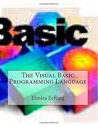 The Visual Basic Programming Language: Eefting, Elmira X: 9781505295481 ...