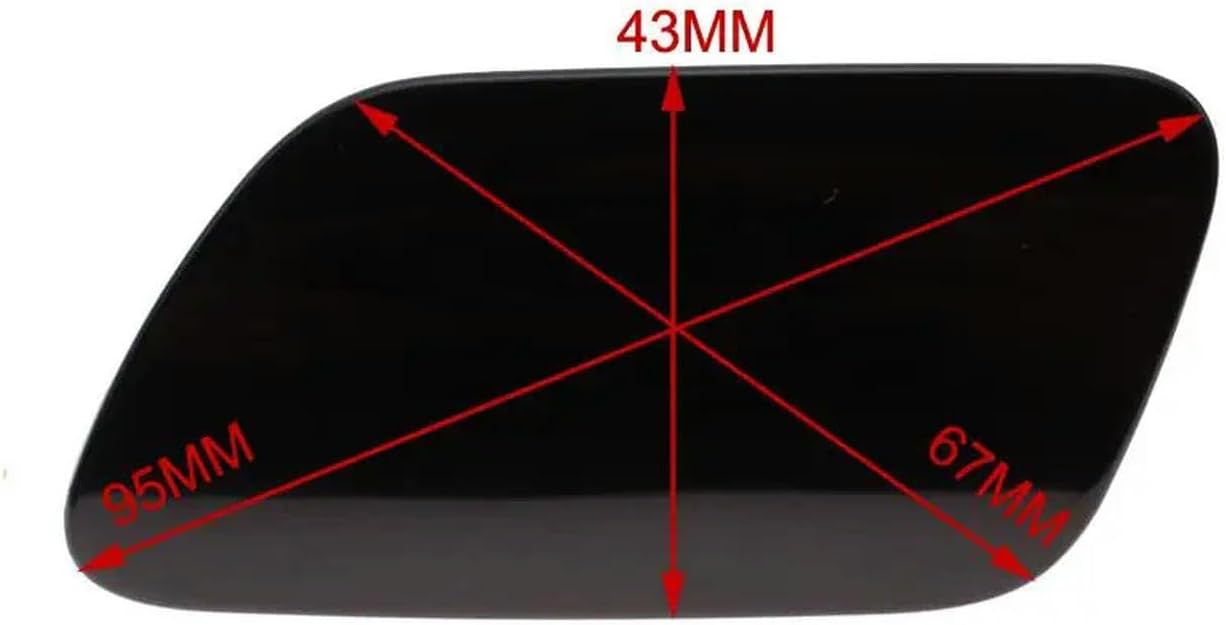 Compatible for BMW 7 Series G11 G12 2015-2019 51117405595 51117405596 Car Front Bumper Headlight Lamp Washer Spray Cleaning Cover Cap (Left+Right 2pcs)