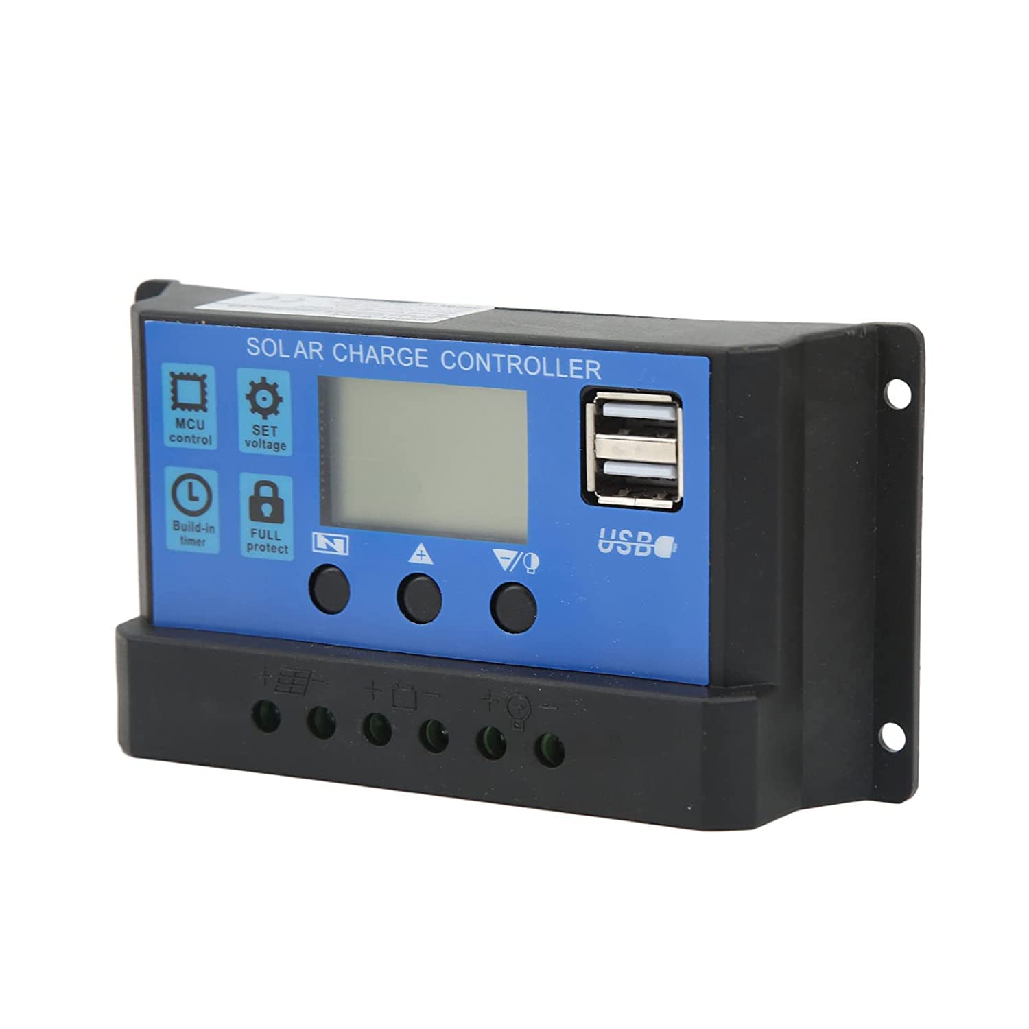 Generic Solar Charge Controller, LCD Display Solar Panel Charger Controller for Phone (10A 12V/24V) |-image-4