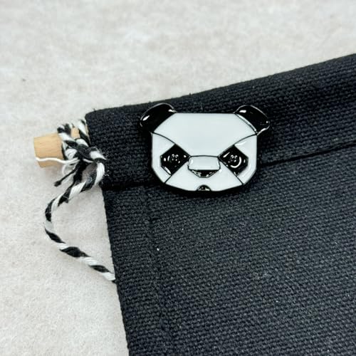 Image of Panda Brooch Artist Shiny Jewelry Art Student Graduation Souvenir Brooch Drip Oil Painted Enamel Pin Suitable for Hat Jacket Canvas Bag