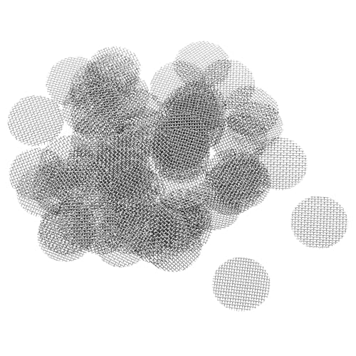 MECCANIXITY Pipe Screen Stainless Steel Screens 3/8 Inch (9.5mm) Diameter for Pipe Filter Pack of 60