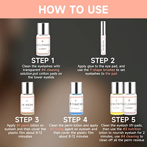 Ronkie FFF Lash Lift Kit, Eyelash Perm Kit thumb #4