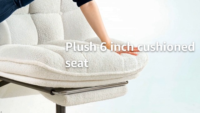 Amazon.com: DurayLoly Criss Cross Office Chair with Foot Rest, 6.3