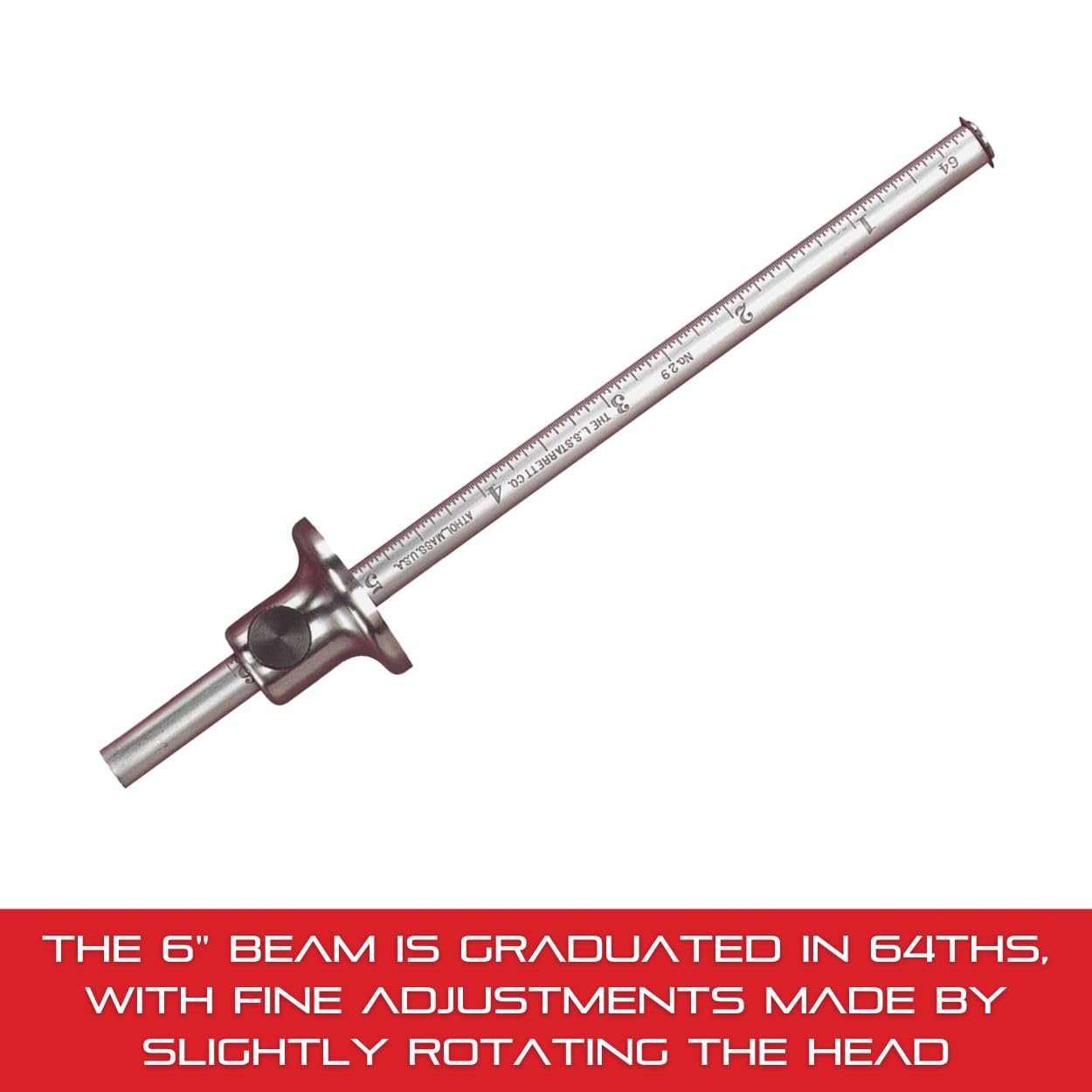 Starrett 29B Scratch Gage, (150mm), 64ths Grad