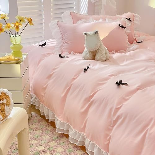 フリフリ姫系寝具カバーセット掛け布団カバーベッドスカート枕カバー