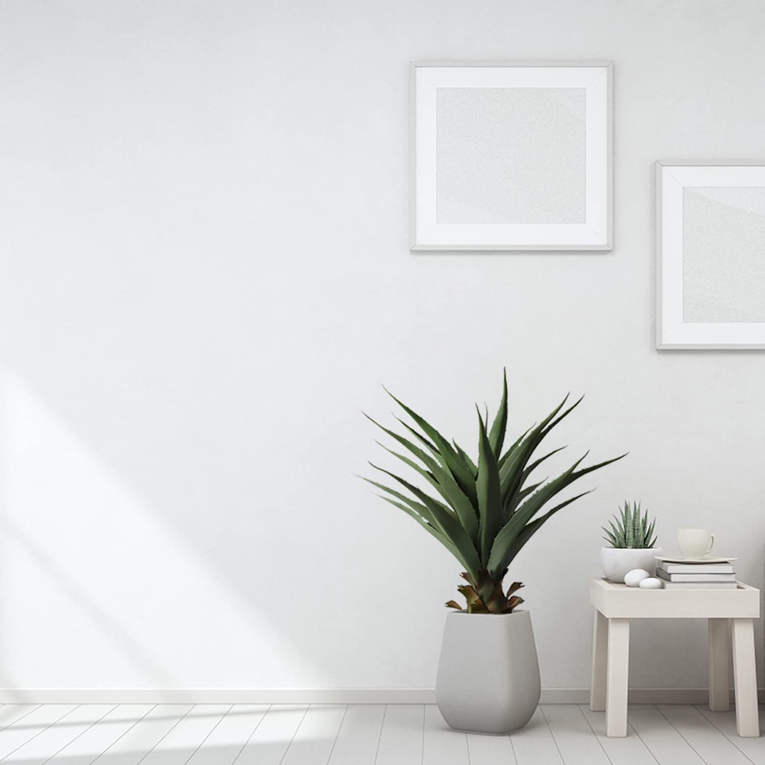 Damomo 61 cm Sansevieria Feaux rośliny agawa wąż roślina kolczasta sztuczny zielony plastikowy miecz doniczkowa zieleń dekoracja biuro/ogród/wewnątrz