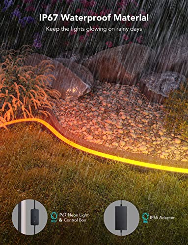 Govee Outdoor Neon LED Strip 10M, RGBIC LED Strip mit with 64+ Scenes, Music Sync, Works with Alexa Google Assistant - Image 3