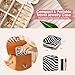 Nymtavia Zebra Print Small Jewelry Box, Animal Print Travel Jewelry Case for Women Girl, Trinket Box Organizer, Trendy Birthday Gradution Gift