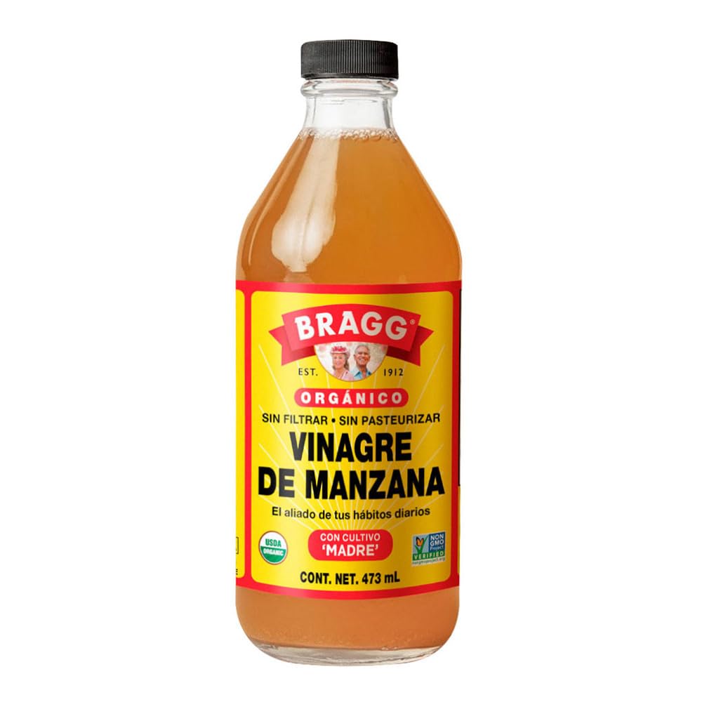 BRAGG, Vinagre de sidra de manzana orgánico, 473 mililitros