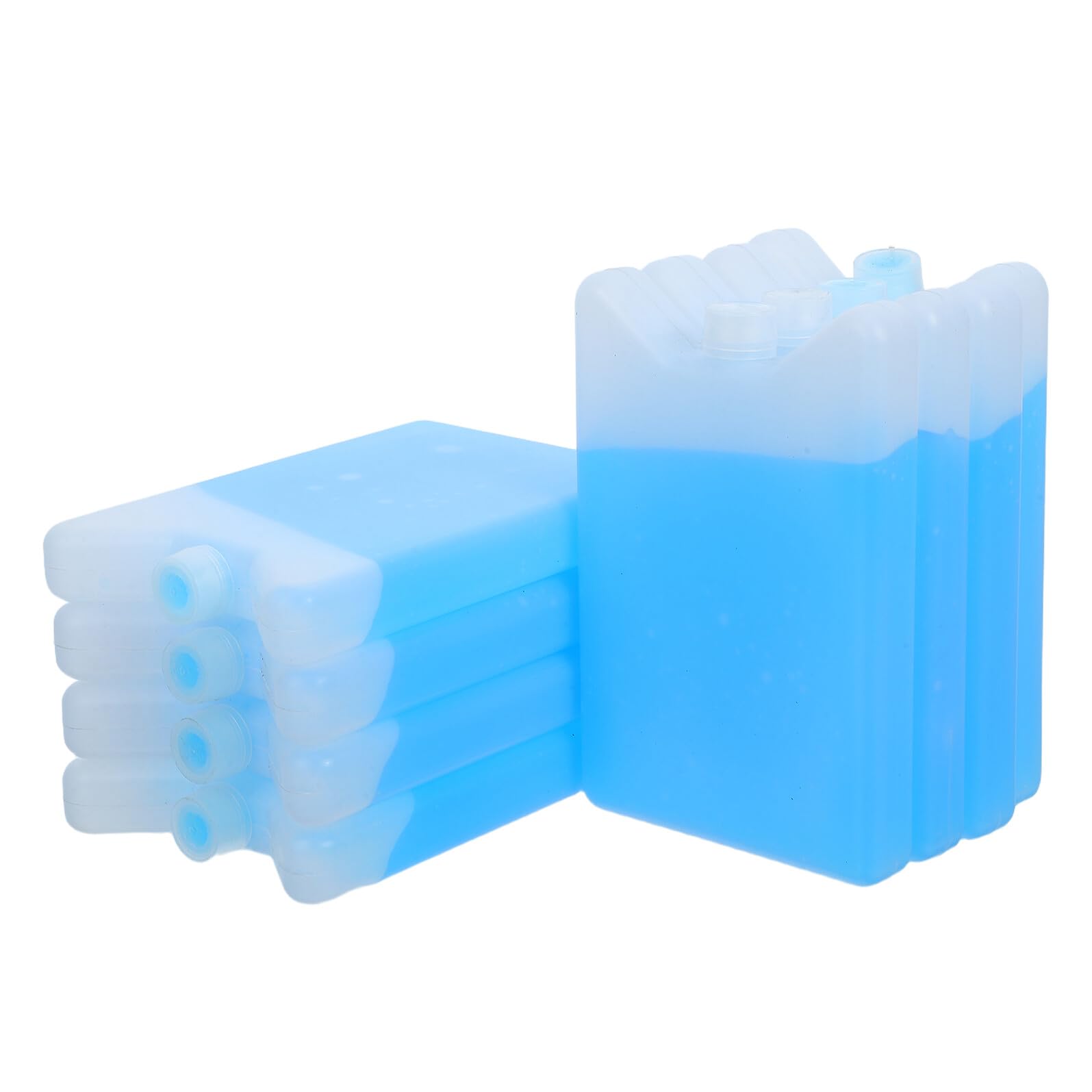 TOYANDONA 8 Pièces Poche de Glace Réutilisable 200ml pour Boîte à Déjeuner et Ventilateur, Refroidissement Rapide et Maintien Fraîcheur, pour L'école Plage