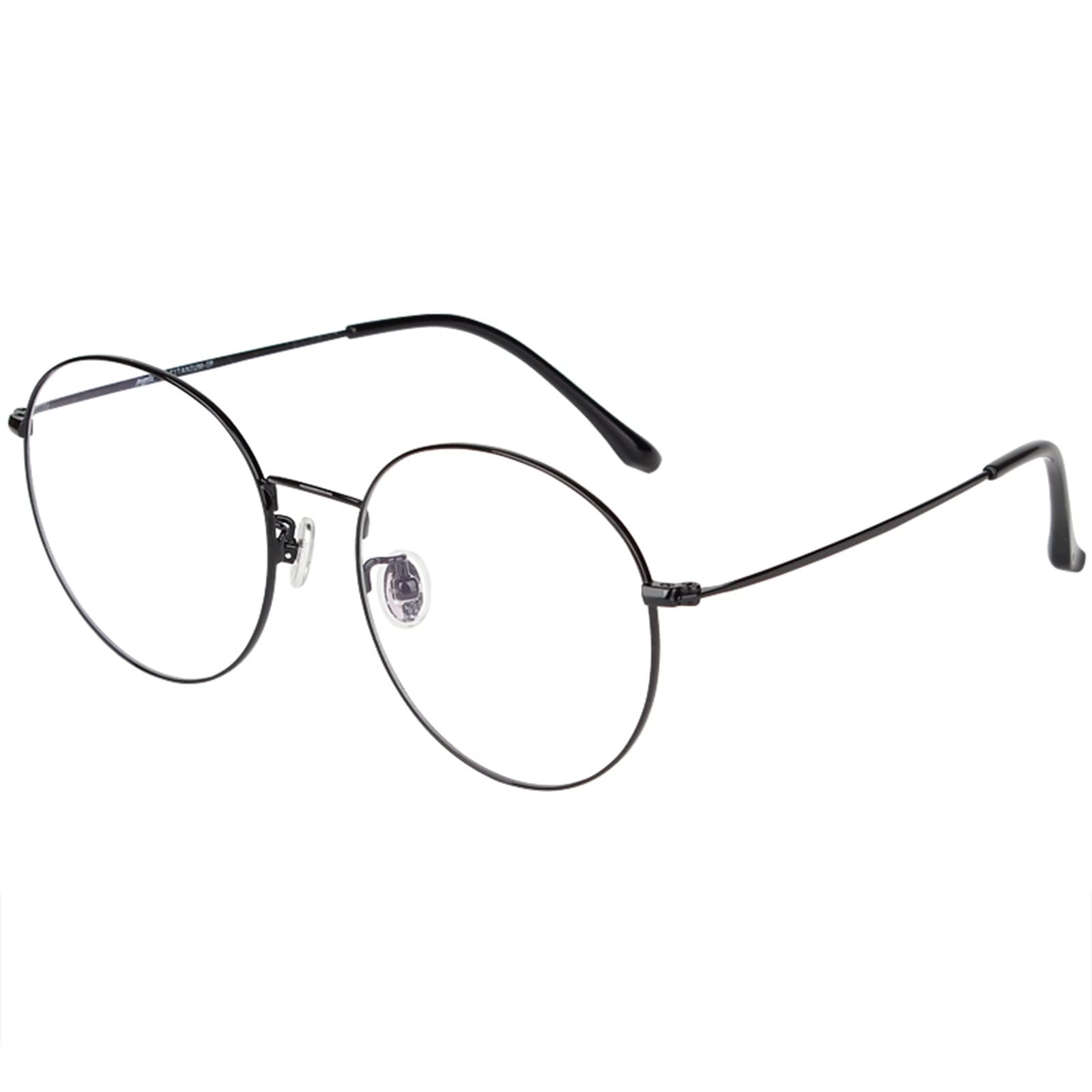 Okrągłe Okulary Do Czytania Z Metalową Ramką Dwuogniskową Dla Mężczyzn I Kobiet, Okulary Do Czytania Z Blokadą Niebieskiego Światła/Black/1