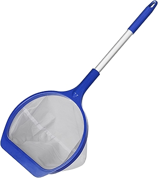 小型泳池捞网，手持深层超细网，适用于露天泳池、SPA和热水浴缸清洁