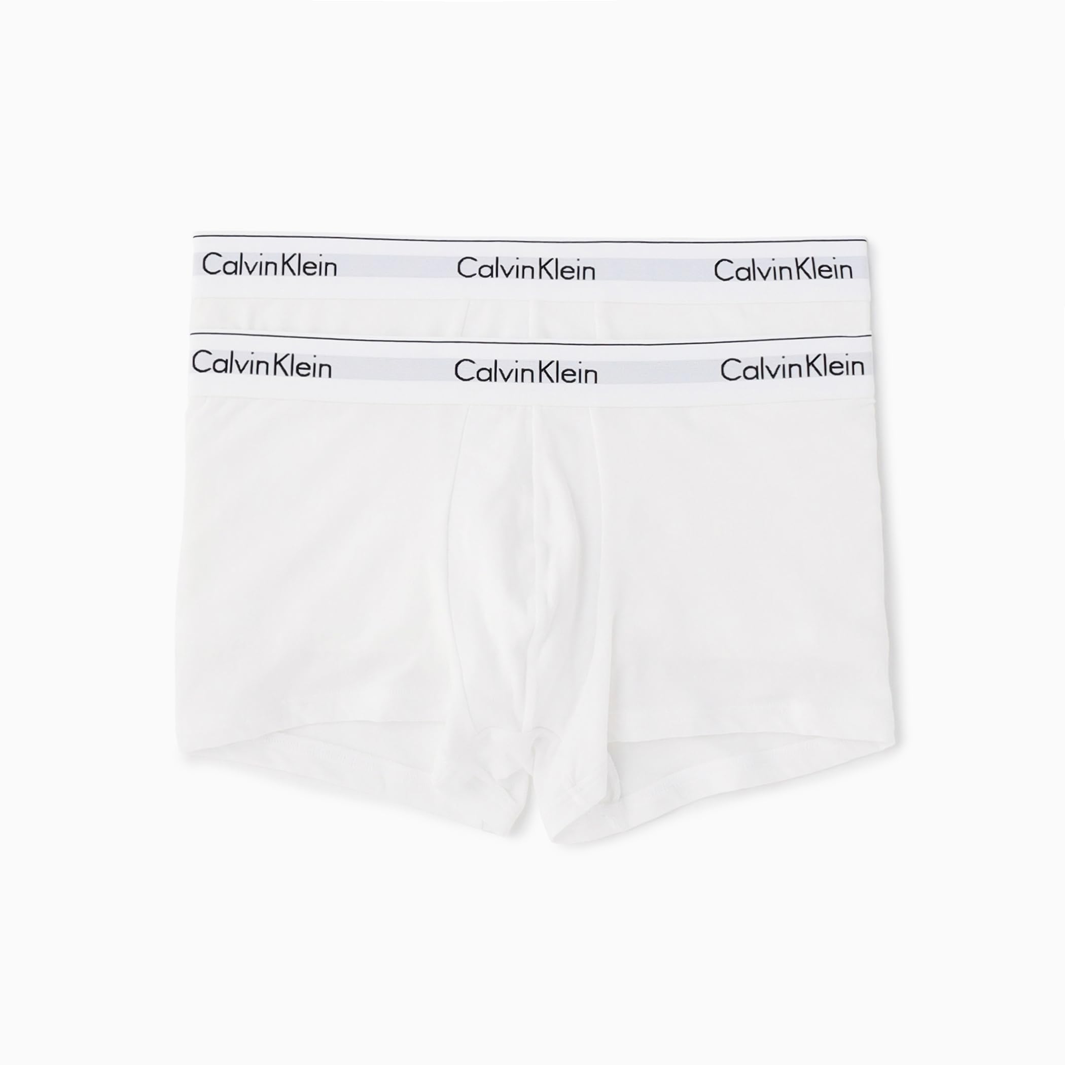 Calvin KleinUnderwear Men's Cotton Plain Trunks (Pack of 2)