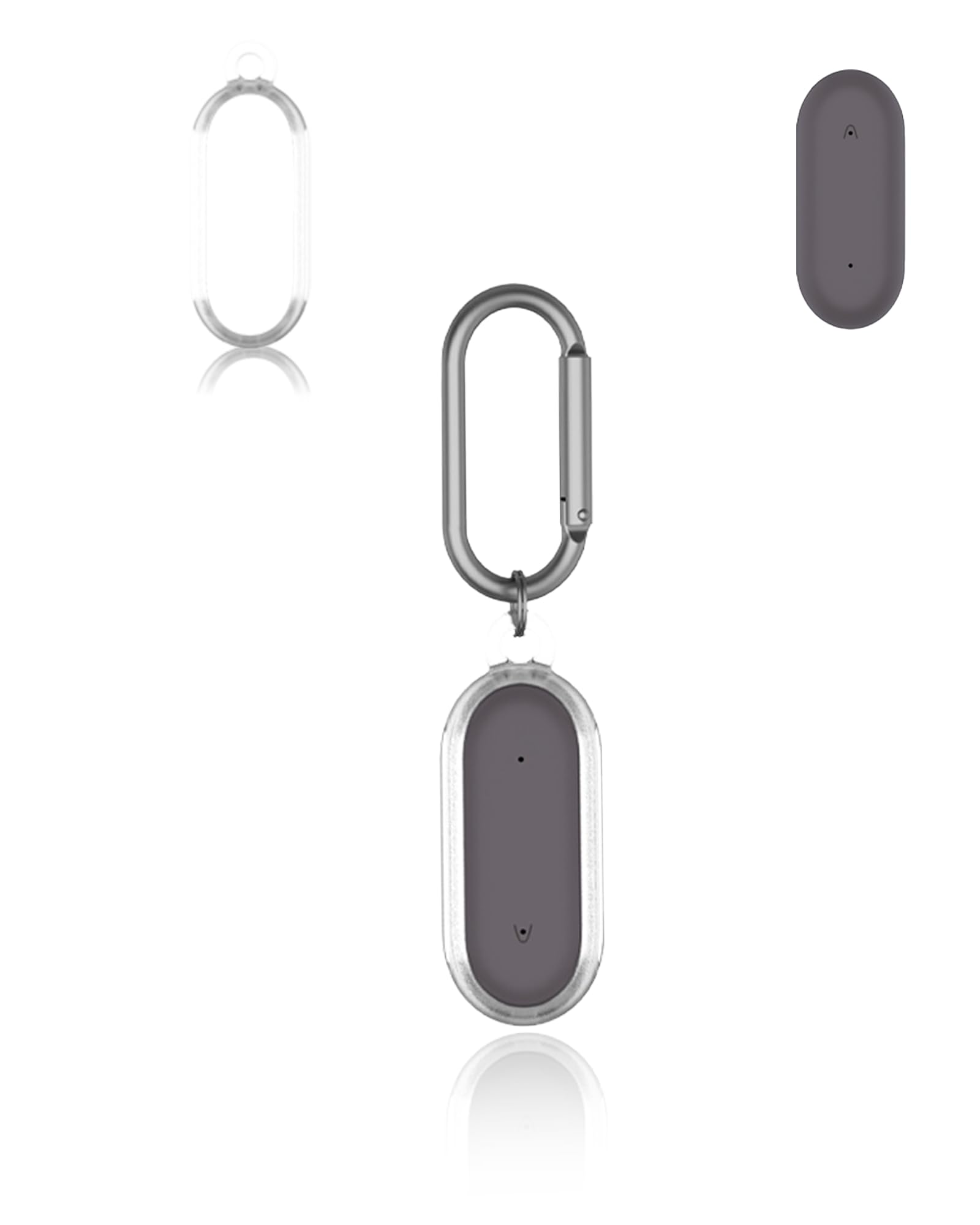 Étui de protection en TPU pour enregistreur vocal PLAUD NotePin AI, avec porte-clés, résistant à la poussière, aux chocs et durable, transparent