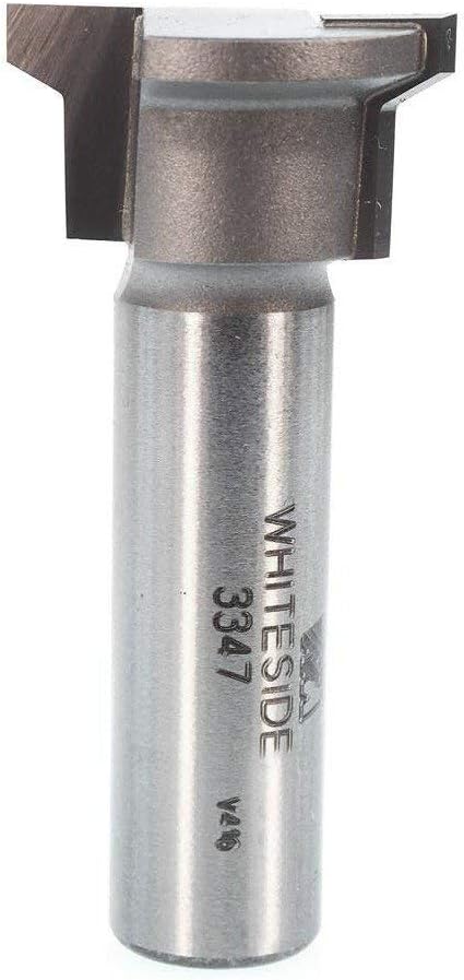 Whiteside Router Bits 3347 Locking Drawer Glue Joint Bit with 1-Inch Large Diameter 1/2-Inch Cutting Length