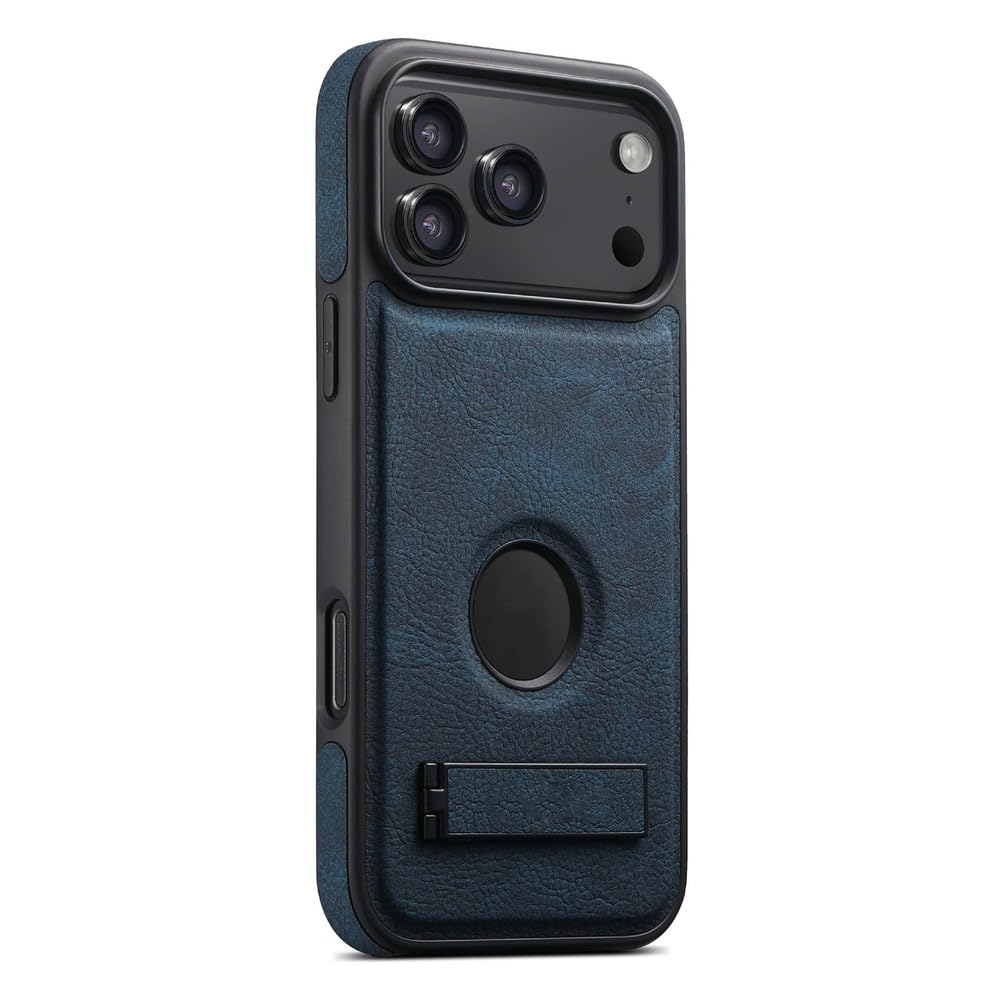 Coque protection iPhone Air bleu premium béquille et charge aimantée - 7