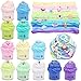 SWZY Fluffy Slime Kit,Butter Slime,Slime Fluffy,con Astronauta, Tierra, Planeta, Cohete, Disco Volador, Nave Espacial...Juguete de Lodo de Bricolaje Regalo 12 Colores