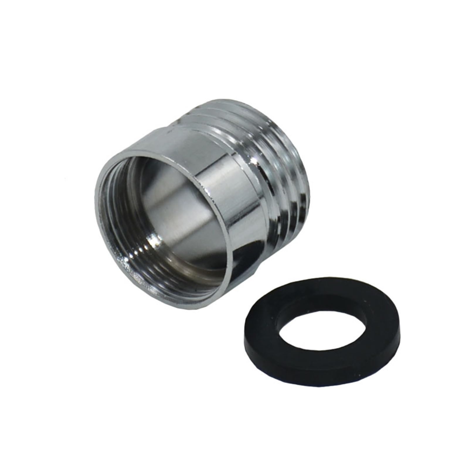 Silver 1/2 to M20 Threaded Connector Brass Garden Faucet Adapter M20 Male/Female Thread Fittings Tap Connector 1 Pcs