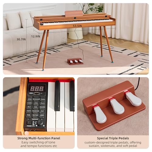 88-Key Digital Piano with Weighted Action