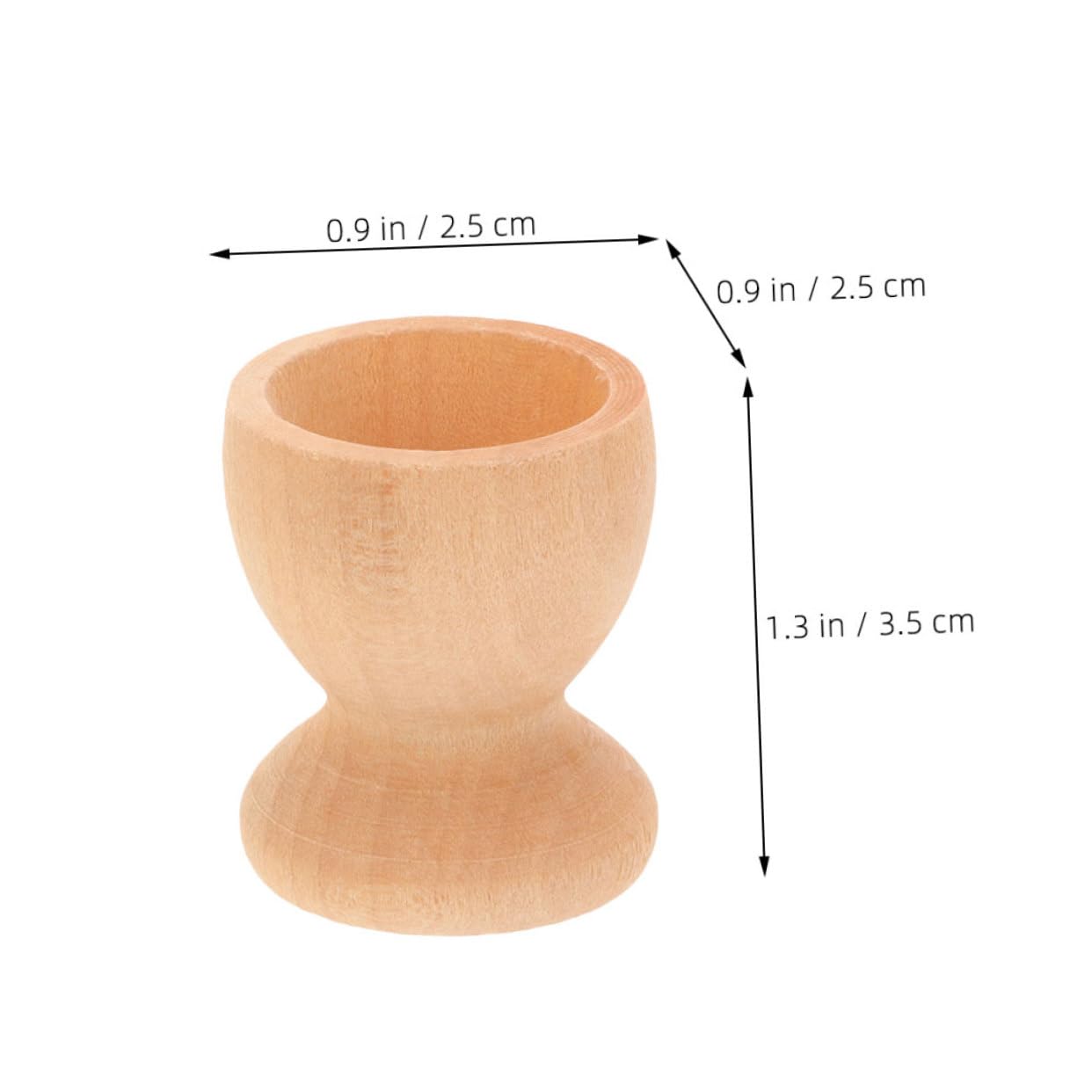 BRIGHTFUFU 10pcs Egg Tray Decor Cup Holder Egg Holder Children's Toys DIY Blank Egg Stand Eggs Holder Chic Eggs Stand Easter Egg Cup Adornment Graffiti Egg Holding Cup Wooden