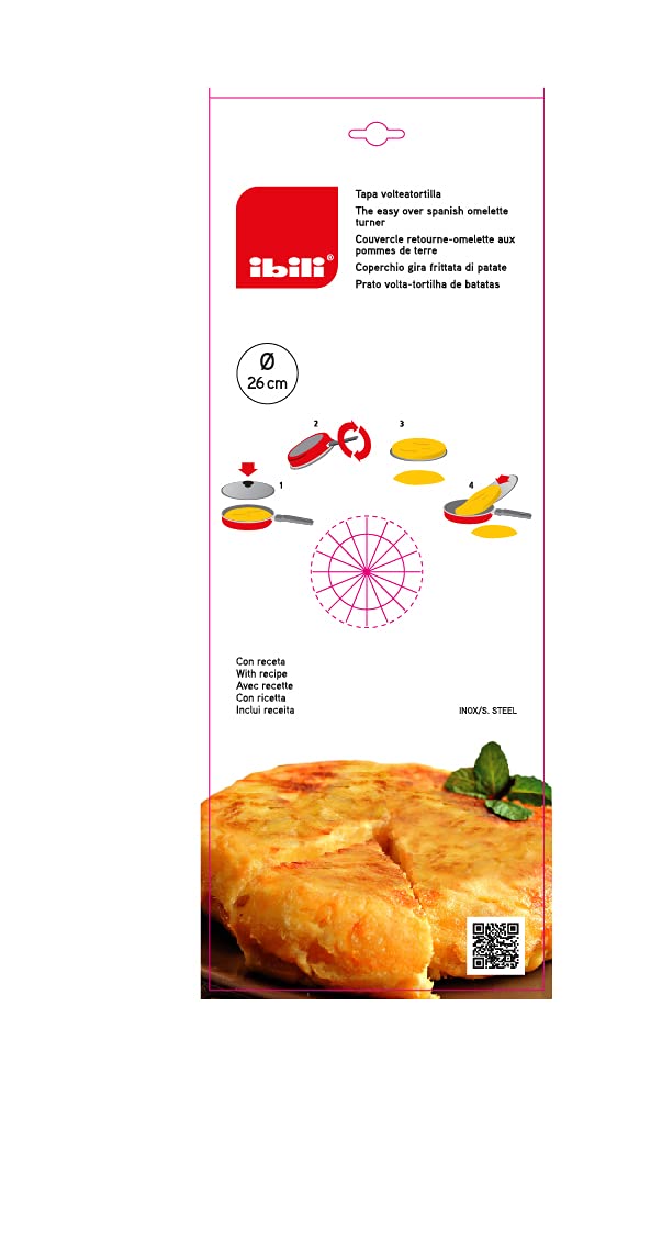 Ibili Pokrywka omletu ze stali szlachetnej – 30 cm