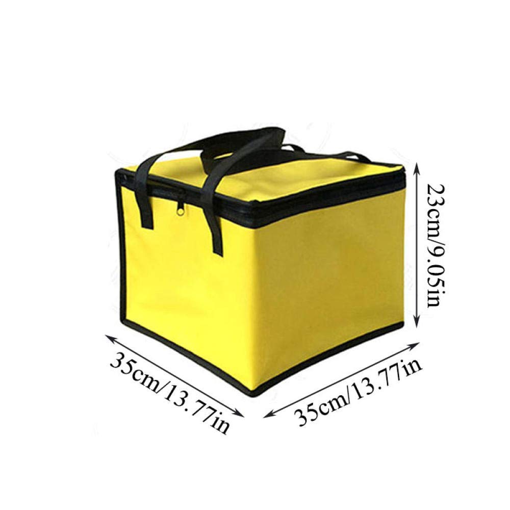 Borsa per la Consegna di Cibo Caldo Borsa isolata Scatola frigo Borsa frigo Grande Pieghevole Borsa frigo Portatile Borsa Termica per Torte Borsa Termica in，Blue