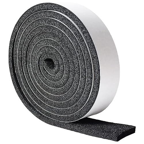 Image of DOBTIM Pipe Insulation Foam Wrap Tape, Self Adhesive with High Resilience for Pipe Insulation Wrap 13 Ft x 2 Inch Wide x 1 /2 Inch Thick