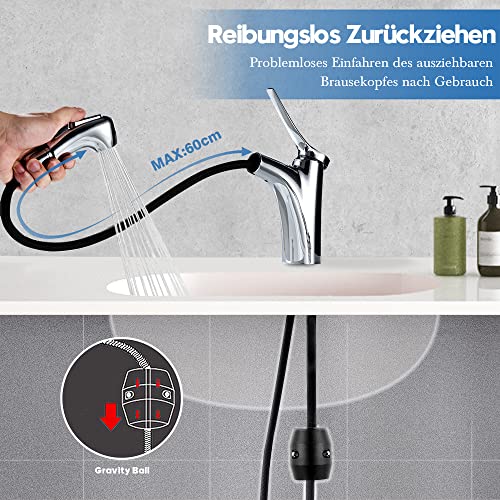 Decaura-Grifo-Extensible-Lavabo-Bano-Grifo-Fregadero-con-Ducha-Extraible-en-2-Modos-de-ChorroGrifo-Lavabo-Flexible-Monomando-Cromado