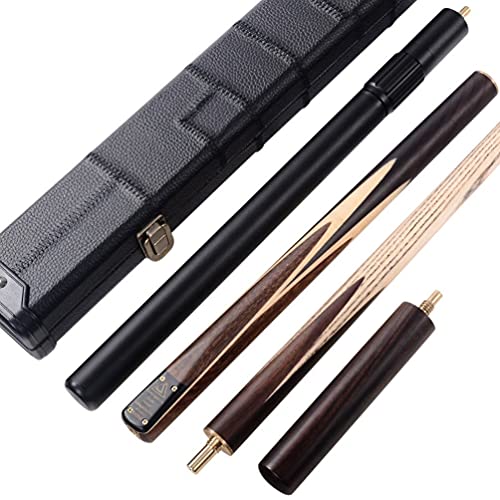 CUESOLL Klassisches Handgefertigtes Snookerqueue 57 inches 18 oz mit Rosenholz-Griff, 3/4-Verbindung & Teleskop Aluminiumverlängerung -Kunstleder-Etui, 9,5 mm Spitze Snookerqueue-Set(CSSC014) CUESOLL Klassisches Handgefertigtes Snookerqueue 57 inches 18 oz mit Rosenholz-Griff, 3/4-Verbindung & Teleskop Aluminiumverlängerung -Kunstleder-Etui, 9,5 mm Spitze Snookerqueue-Set(CSSC014)