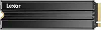 Lexar SSD NM790 de 4 TB com dissipador de calor PCIe Gen4 NVMe M.2 2280 Unidade de estado sólido interna, leitura/gravação de até 7400/6500 MB/s, compatível com PS5, para jogadores e criadores, preto