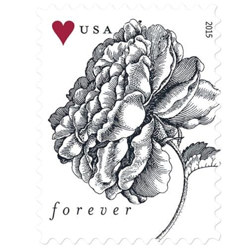 Generic Vintage Rose Postage Stamp - Lot...