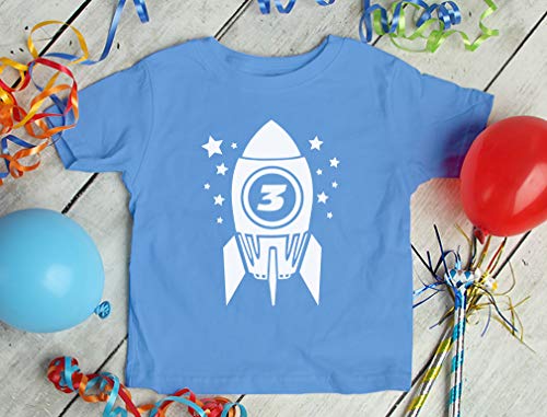 Tstars Space Rocket 3rd Birthday Shirt Boy Girl 3 Year Old Infant Toddler Kids T-Shirt4