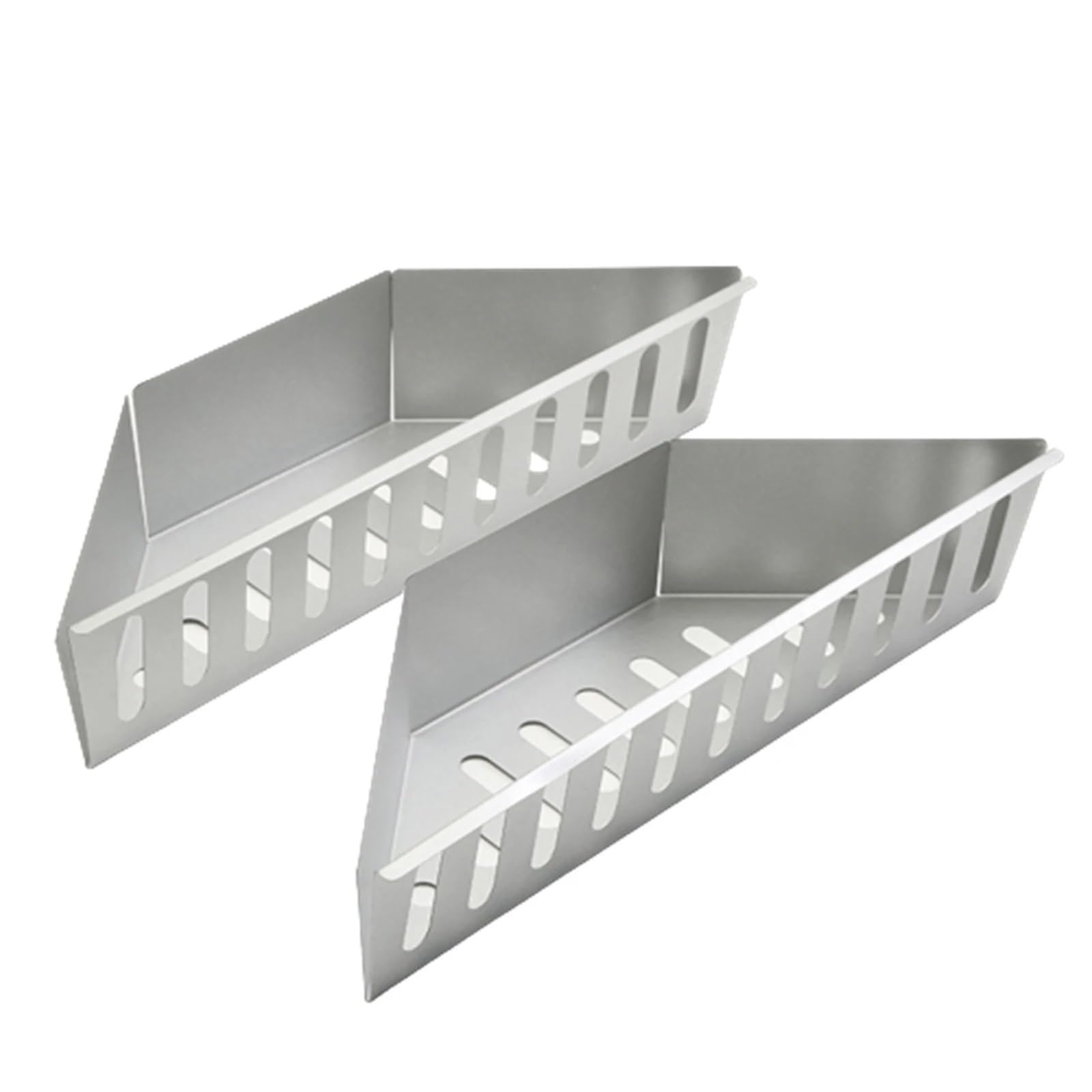Holzkohlekorb aus verzinktem Aluminium, Holzkohlegrill, hochtemperaturbeständige Grillwerkzeuge for Zuhause, Outdoor, Grill, Backwerkzeuge(2pcs)