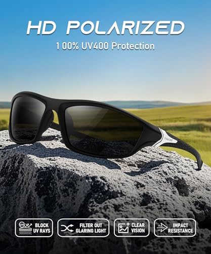 Polarized HD Pilot Sunglasses for Men and Women - Light Frame - Image 6