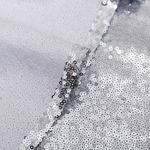 Small Christmas Tree Skirt 24 Inch Silver Tree Skirt Sequin Tree Skirt for Silver Christmas Decorations