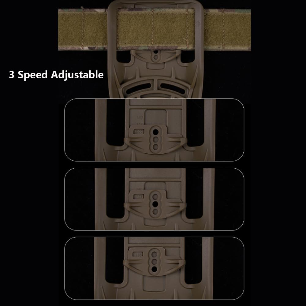 Tactical Gun Holster Adapter,Drop Leg Platform Adapter 360 Degree Revolve Quick Locking Gun Modular Holster Adapter Base Accessories