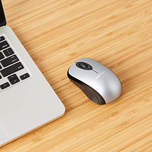 Amazon Basics Wireless Computer Mouse With Usb Nano Receiver - Silver #TOP5