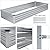 ZUNUDA Galvanized Raised Garden Bed,2 Pcs 10×3×1FT Metal Planting Box for Outdoor Vegetable, Herb,Planter Gardening (Silver)