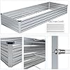 ZUNUDA 10×3×1FT(2PCS) Galvanized Raised Garden Bed Kit, Metal Planter Boxes,Large Outdoor Planters Garden for Planting Vegetables,Flowers,Herbs -Silver #2