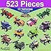 KareFLASH Building Block Vehicles Lego Compatible Bricks | 523 Pieces | Race Cars, SUVs, Military Trucks and Tanks | Pull Back Propulsion | Build and Play Race | Party Favors. Kids Just Love Them!