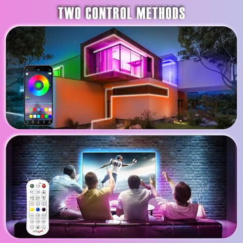 KIKO-100ft-Outdoor-LED-Strip-Lights-Waterproof-IP67-Waterproof-Outside-Led-Light-Strips-with-App-Remote-Control-Music-Sync-RGB-Exterior-24V-Led-Rope-Lights-for-Balcony-Deck-Roof-Garden-Pool