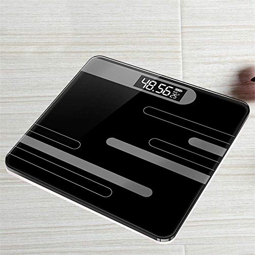 Báscula de baño digital electrónica negra 180Kg/400Lb miniatura 3
