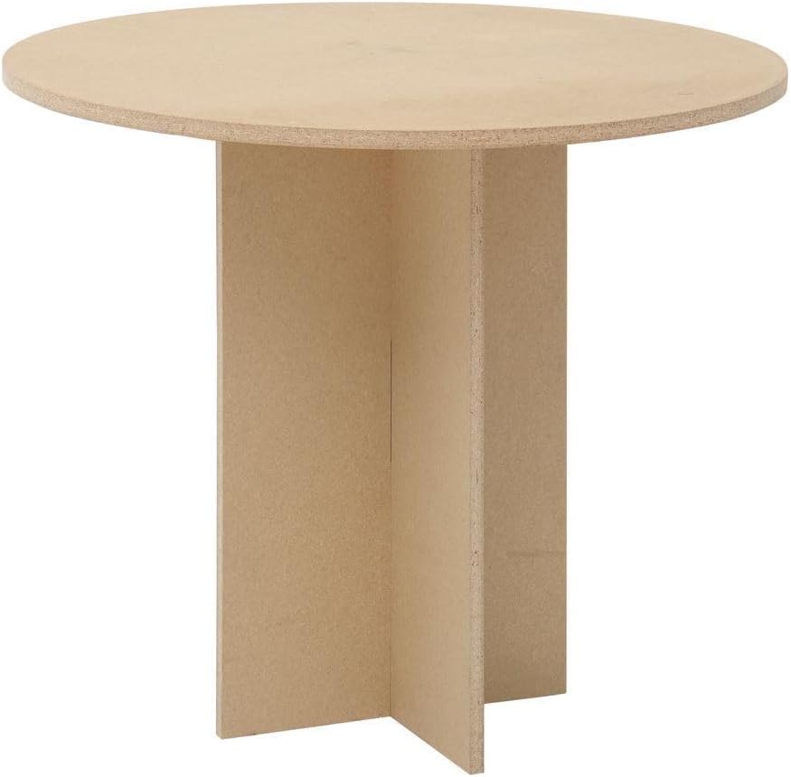 Retail Resource 30 x 35 3/4 (H x Dia) Maple Round Display Table, 41394