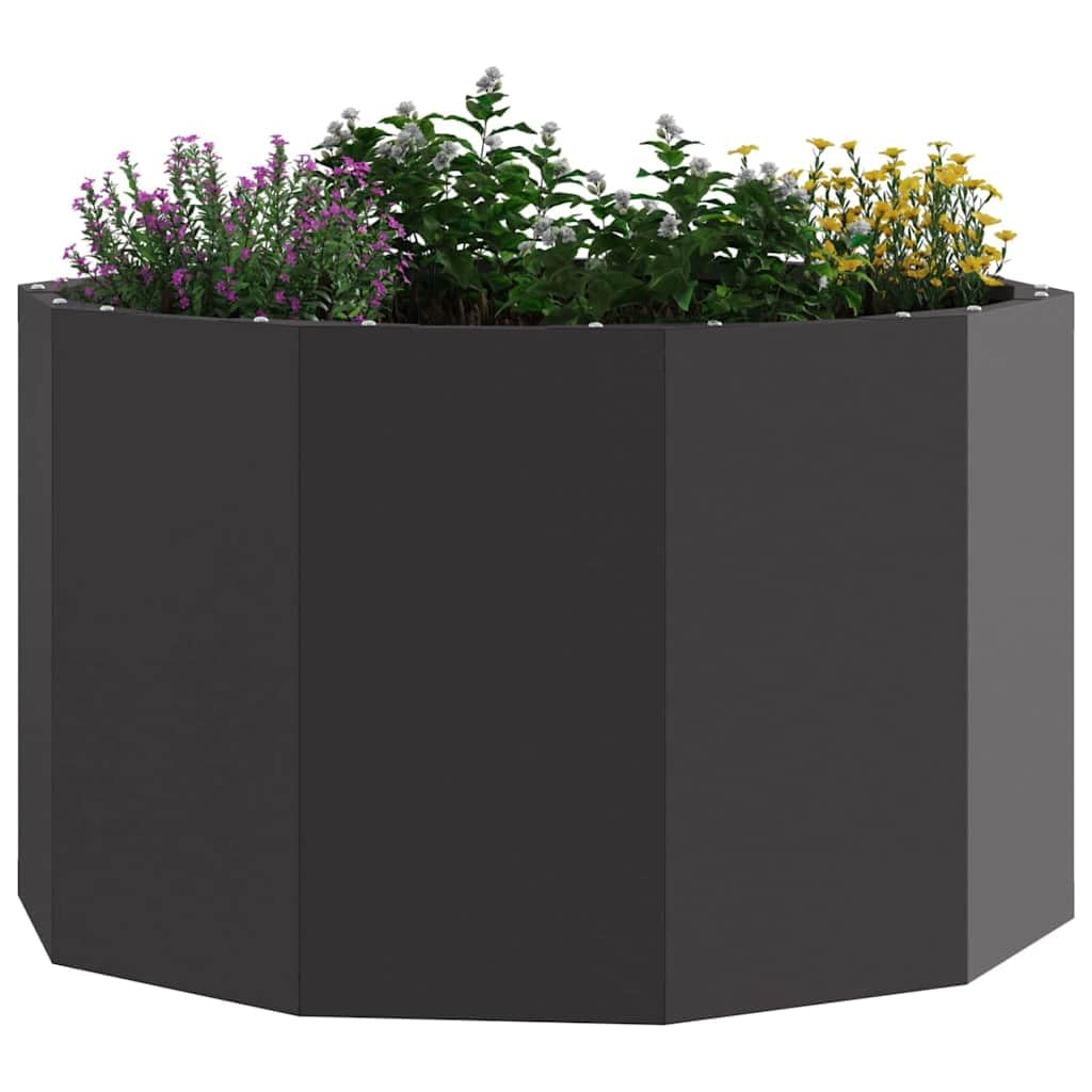 Vidaxl Planter 60 X 60 X 35 Cm Steel Black