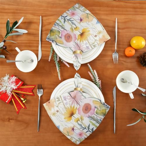 Servilletas de tela Wild Flower set x6 miniatura 4