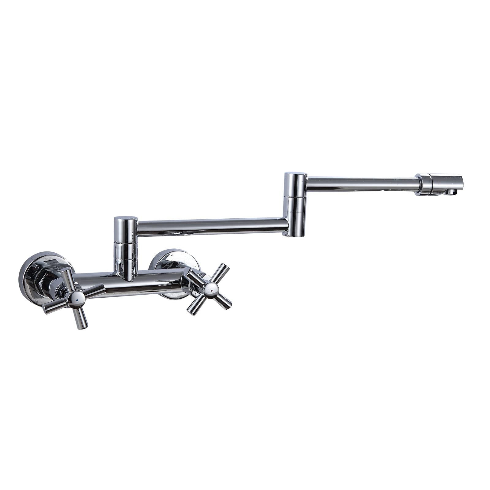 Faucet, Hot and Cold Folding Faucet Tap Dual Lever Taps